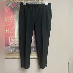 Eileen Fisher Organic Cotton Elastic Waist Straight Leg Pants